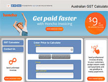 Tablet Screenshot of gstcalculator.com.au
